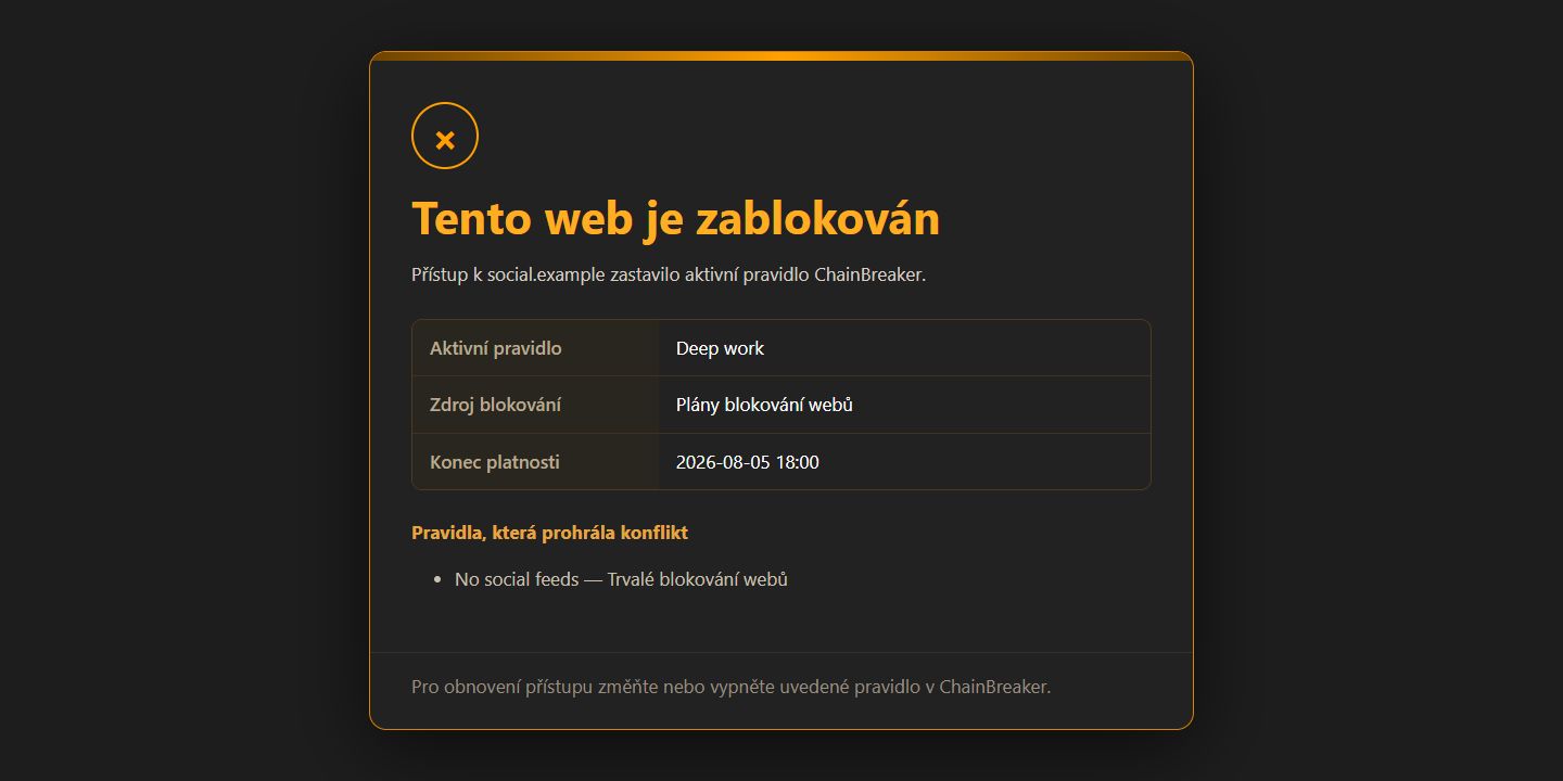 Tento web je zablokován