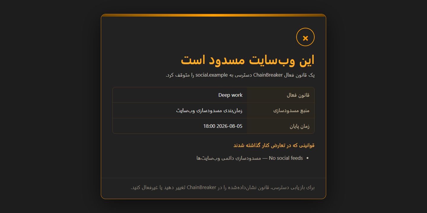 این وب‌سایت مسدود است