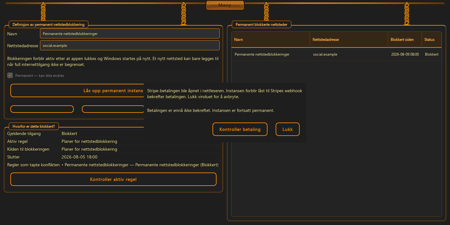 Uopprettelig beslutning · Betalt opplåsing — 4
