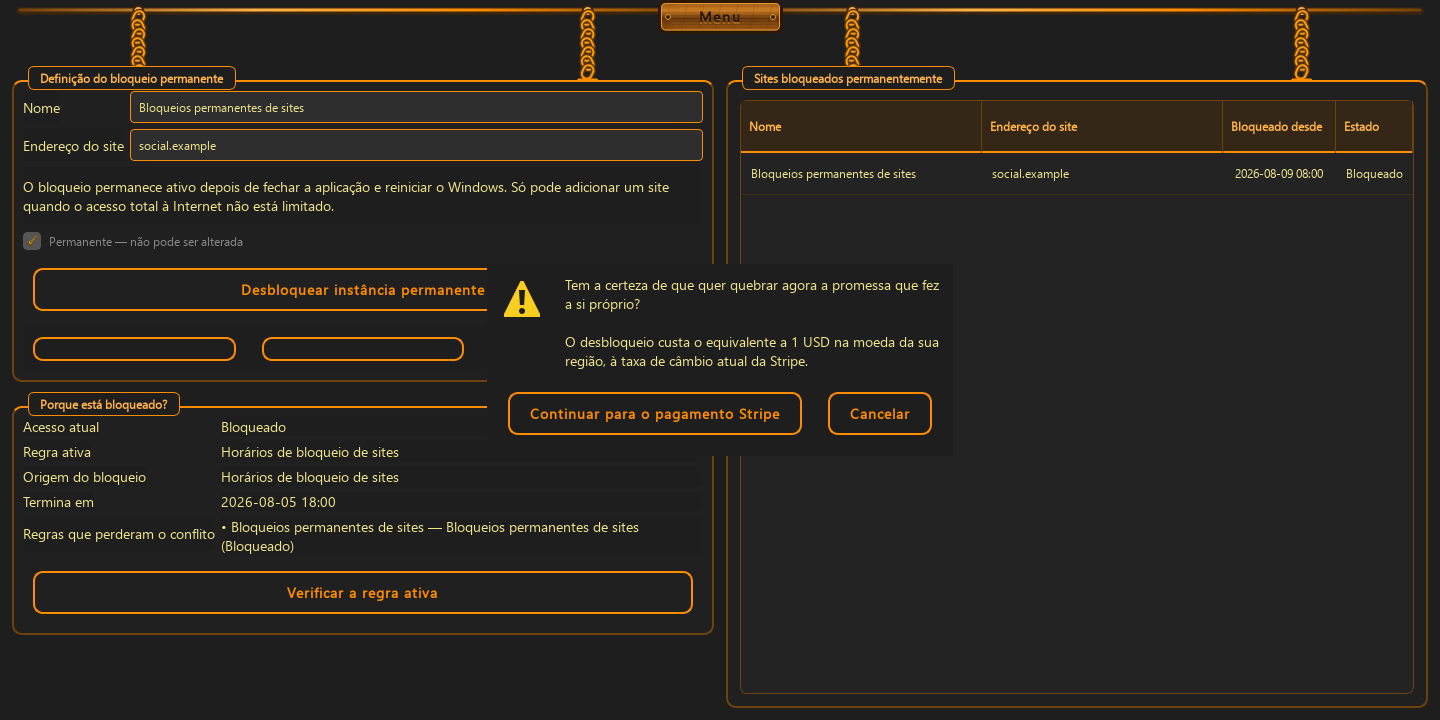 Decisão irreversível · Desbloqueio pago — 3