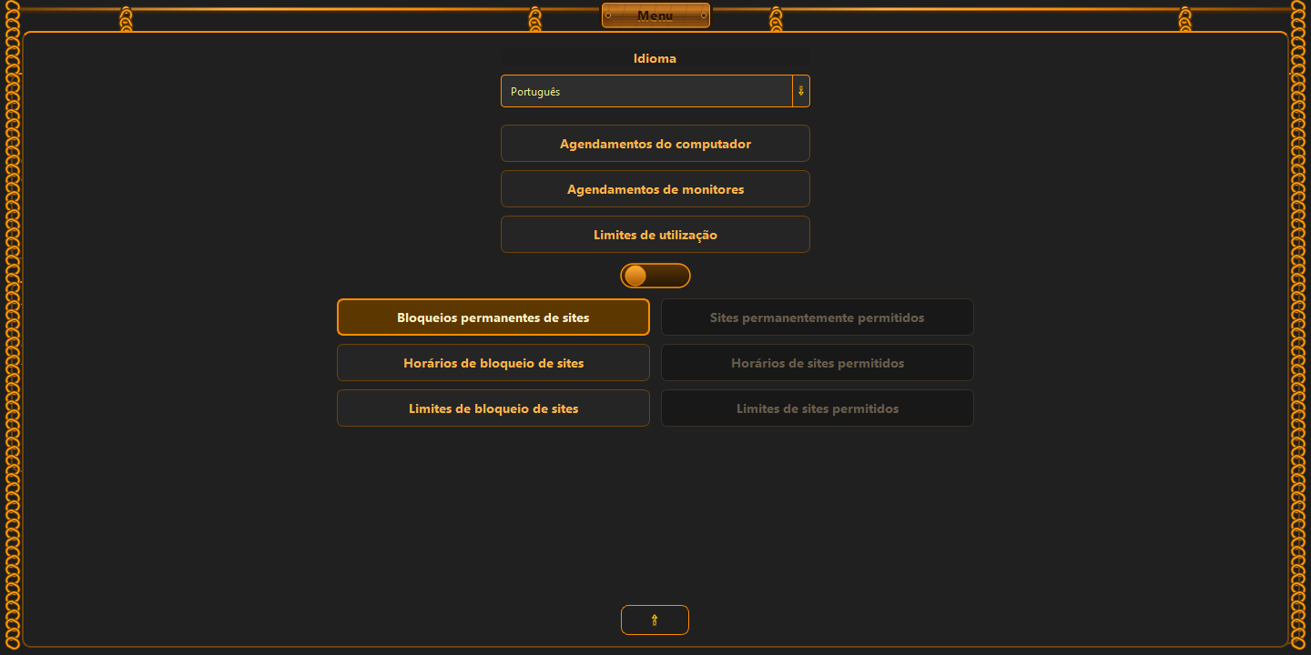 Sites selecionados são bloqueados